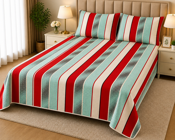 PRINTED PURE COTTON BEDSHEET ASH-5106
