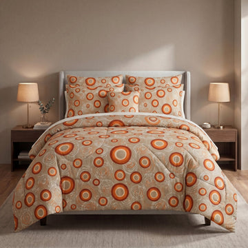 PRINTED ASH-1022  COTTON COMFORTER SET-7PCS