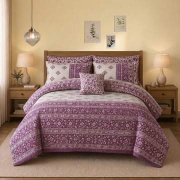 PURE COTTON COMFORTER SET-7PCS - AH108