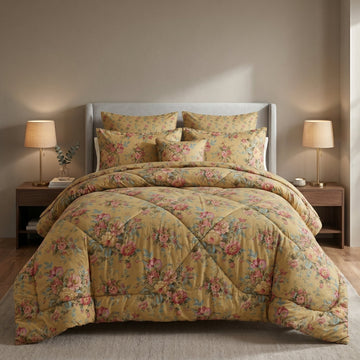 SIGNATURE WILLA COTTON COMFORTER SET-7PCS