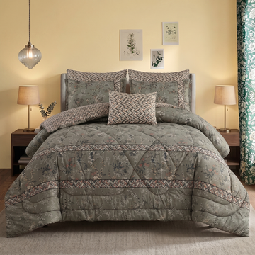 PURE COTTON COMFORTER SET-7PCS - AH106