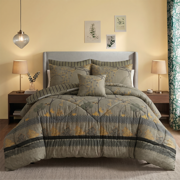 PURE COTTON COMFORTER SET-7PCS - AH103