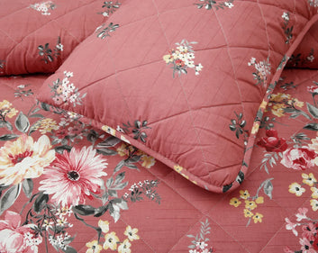 SIGNATURE PINK COTTON COMFORTER SET-7PCS