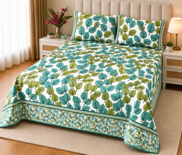 PRINTED PURE COTTON BEDSHEET ASH-4076