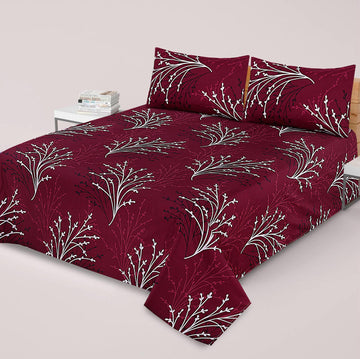 PRINTED PURE COTTON BEDSHEET ASH-4055