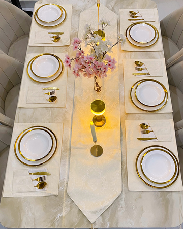 Evienne Embossed Table Collection