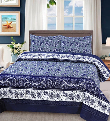 PURE SING PRINTED PURE COTTON BEDSHEET ASH-4007
